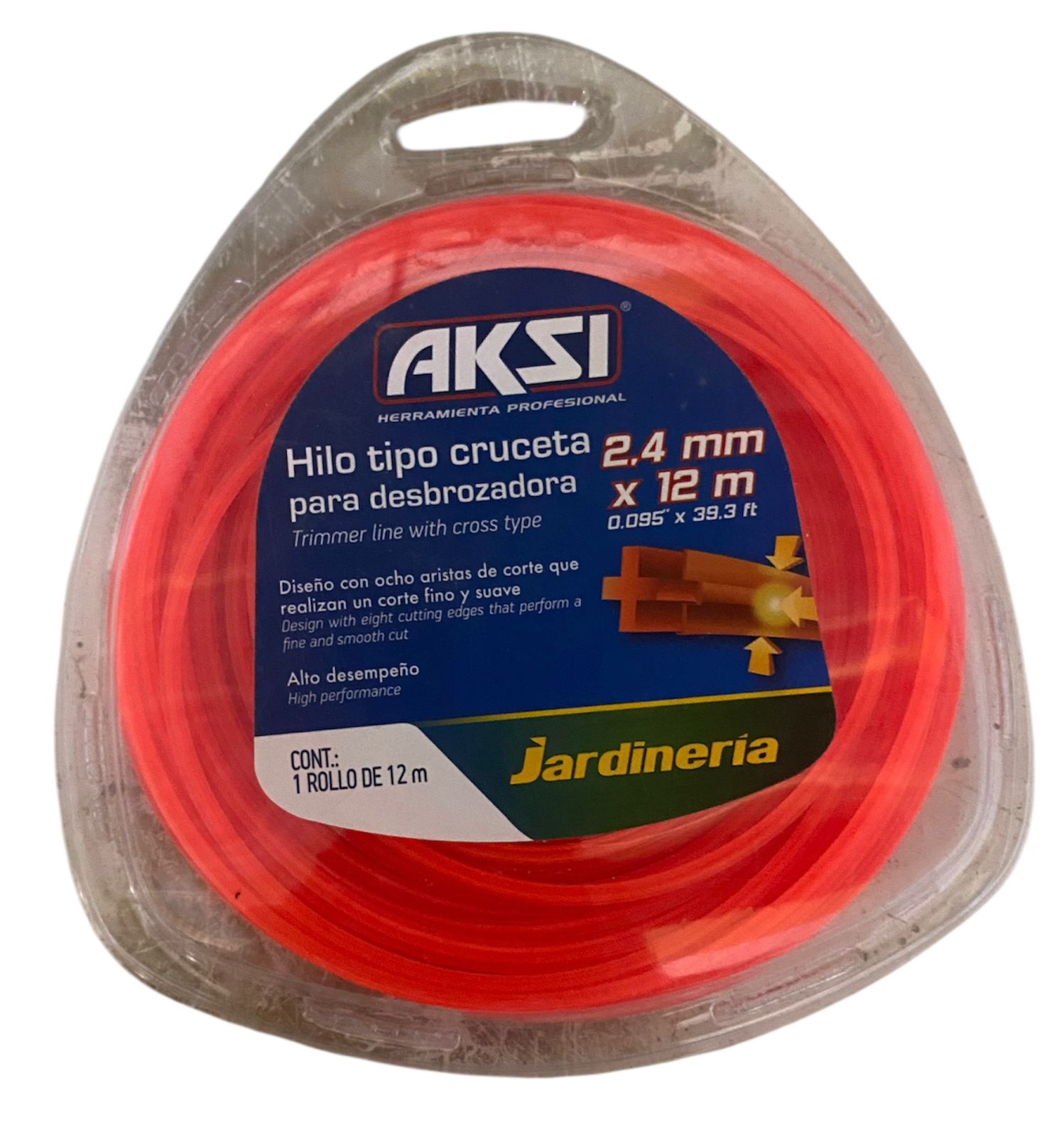 Hilo Para Desbrozadora 2.4mm X 12m